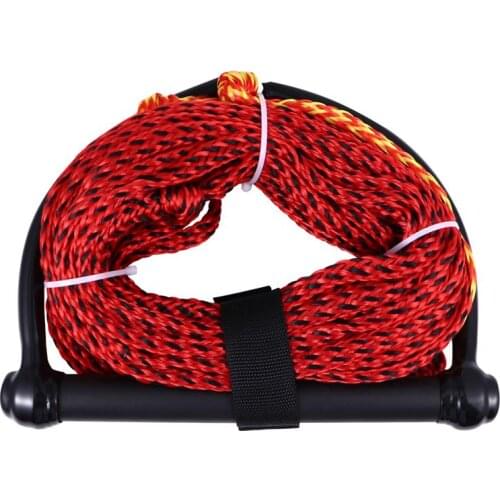 Black Handle Water Ski Rope 1-Section Wakeboard Kneeboard Rope For Boating Black Handle Water Skiing Rope (Random Color)