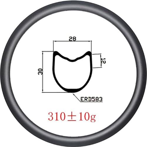 Light 310g 700c 30x28mm Tubular Road disc carbon rim U-Shape 30mm deep UD 3K 12K matte glossy 18H 20H 24H 28H 32H bicycle wheels