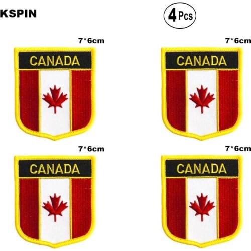 Canada Shiled Shape flag patches national flag patches for Cothing DIY Decoration