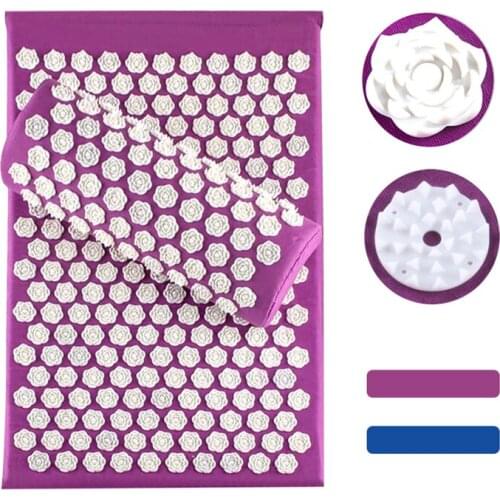 Health Care Massage Cushion Rose Round Spike Acupressure Mat Relieve Stress Pain Acupuncture Spike Yoga Mat Pillow