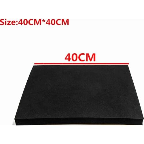 Universal 40X40CM Motorcycle Race Fairing Seats Pad Adhesive Racing Accessories Square Foam Seat Free Cut