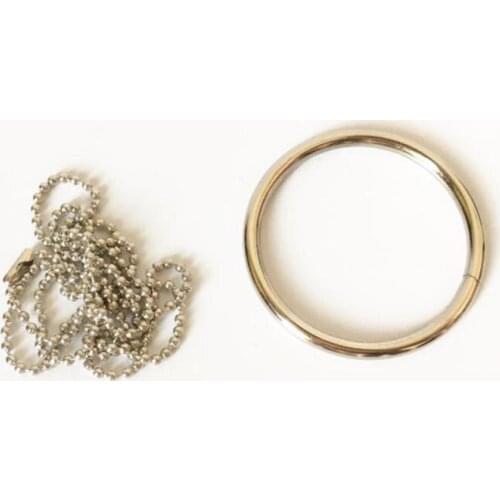 Magical Ring & Chain Easy Beginners Knot Trick Illusion Kids Necklace Iron Link Day Small Gift Magical Toy Props
