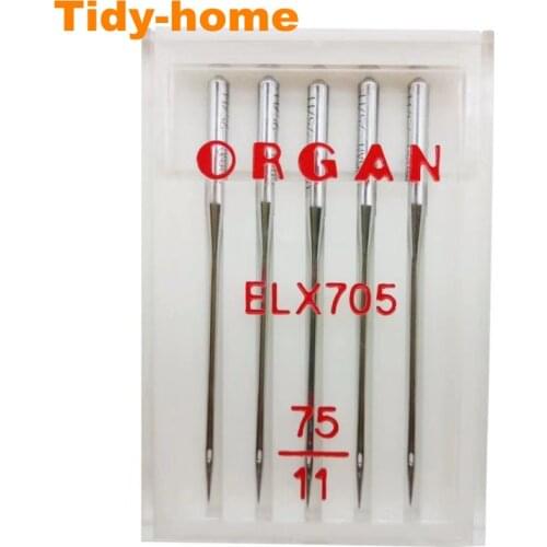 Top quality Organ Needles ELx705 CR for Household Overlock Machine 5pcs/pack Size 80 90