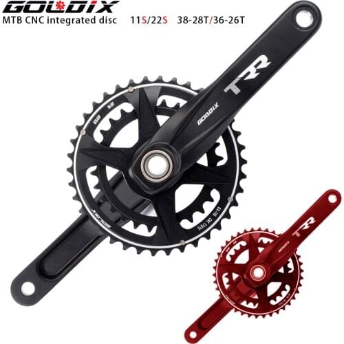 GOLDIX crankset bicycle sprocket 38/28T aluminum alloy CNC machining SRAM GXP mtb crankset parts sram crankset shimanoXT 105