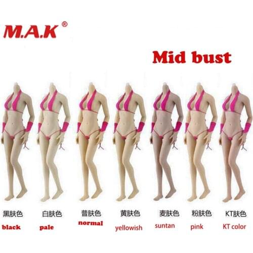 1/6 JIAOU DOLL in stock European Super Flexible Sexy Seamless Middle Bust Female Body