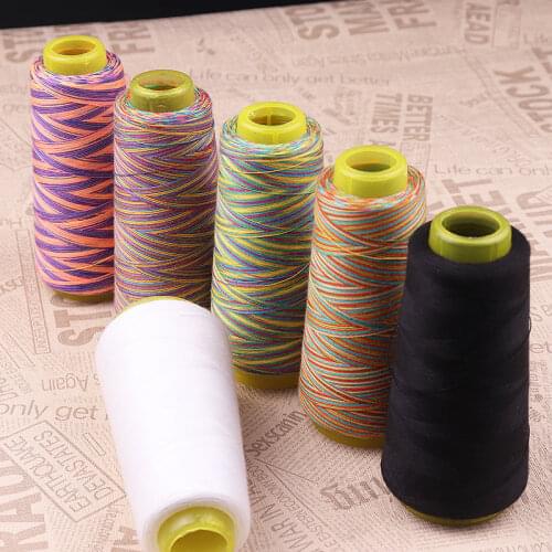 2Pcs 1500 Yards High Speed Sewing Thread Polyester Sewing Thread Manual Line Accessories Thread For Shirt Dress 40s/2 Thickness