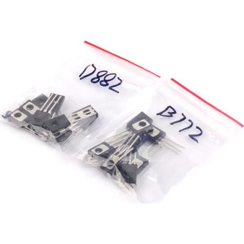 10pairs 2SD882+2SB772 TO-126 D882 B772 each 10pcs