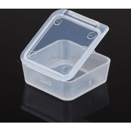 1000pcs Portable Multifunction Transparent Plastic Box Small Parts Mini Chip Box Headphone Coin Packaging Boxes