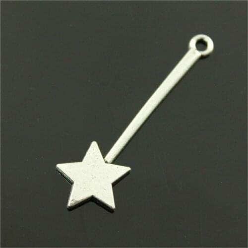 20pcs 3 Colors Magic Wand Pendant Charms For Jewelry Making Fairy Stick Charms Charm Magic Wand 48mm