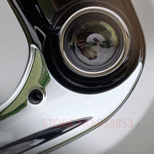 Car ABS Chrome Front Fog Lamp Light Cover Trim For LHD Elantra Avante 2016