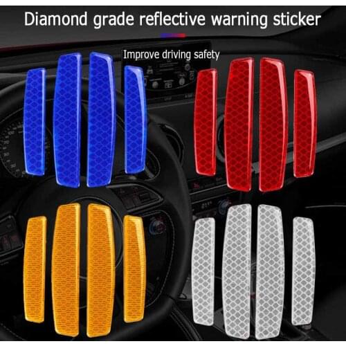 Auto Exterior Accessories Reflective Anti-Collision Strip Car Bumper Stickers for Mercedes Honda Civic Volkswagen Kia Optima K5