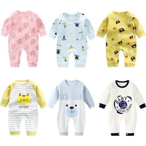Newborn Baby Autumn Clothes Cotton Baby Boy Girls Rompers Long Sleeve Clothing Roupas Infantis Menino Overalls Costumes Jumpsuit