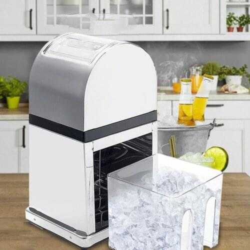 Stainless Steel Ice Crusher Mini Ice shavers Chopper Manual Snow Cone Smoothie Maker Ice Block Breaking Machine slush machine