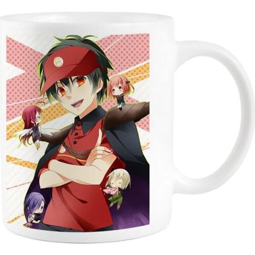 The Devil Is a Part-Timer! Sadao Maou Emi Yusa Chiho Sasaki Cup Mug Cosplay Prop High Temperature Color-changing Mug Cups