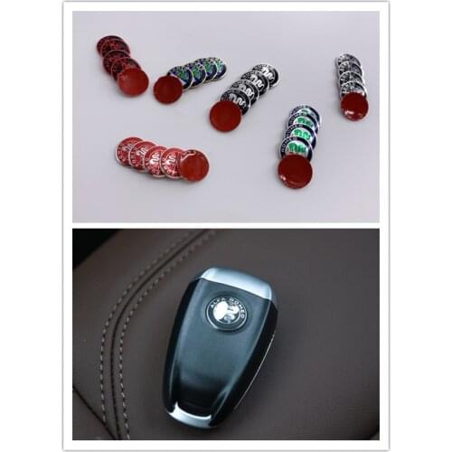 2pcs 11mm 14mm 15mm Gold Green Black ALFA ROMEO Car Logo Key Fob Emblem Badge Sticker for Mito Giulietta Spider GT Brera