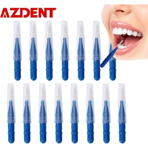 Hot 25pcs Oral Care Push-Pull Interdental Brush Orthodontic Wire Toothbrush Gum Brush Dental Floss Toothpick