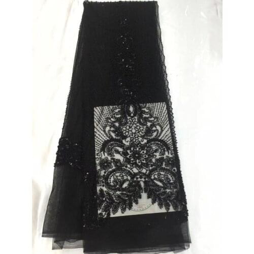 Graceful african style net lace fabric embroidery with high quality french net lace material ZH-118118 for wedding