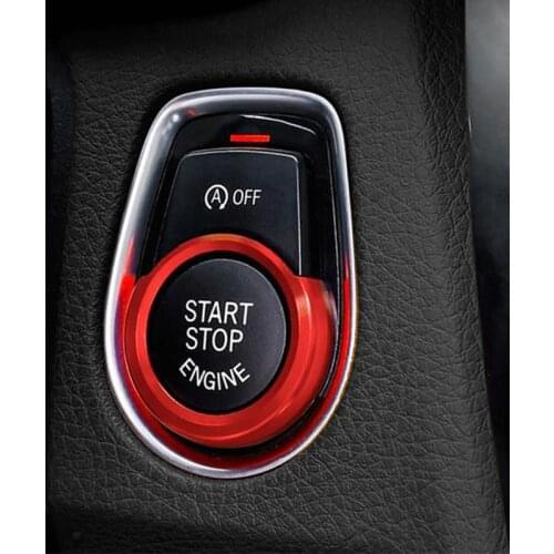 Vehicle Button Cover Trim Keyless Auto Console Engine Ignition Interior Push