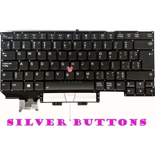 New English-Canadian French backlit keyboard for Lenovo ThinkPad X1 Carbon 5th Gen 2017 20HQ 20HR 20K3 20K4