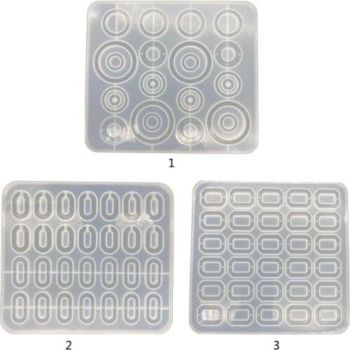 New Transparent Silicone Mould Dried Flower Resin Decorative Craft DIY Pendant earring Mold epoxy resin molds for jewelry