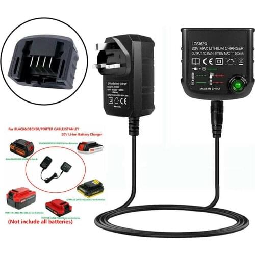 Newest Battery Charger Lithium-Ion with LED Indicator LCS1620 Charger For Black & Decker Replacement Batteries Charging Adapter