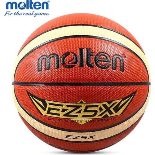 Original Molten Basketball EZ Series Official 4/5/6/7 PU Leather Basket Ball For Indoor & Outdoor Match Training 100% Brand New