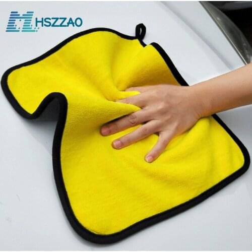 30x30/40/60CM Car Wash Microfiber Towel Car Cleaning Drying Cloth Hemming Car Care Cloth Detailing Car Wash Towel