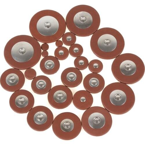 25pcs/lot 4.8mm Thickness Orange Professional Leather Pads for Alto Saxophone