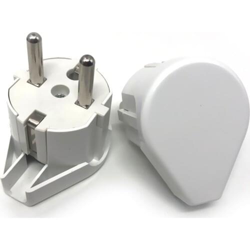 AC Power Adapter Socket 16A 250V Connector Cable Electrical Plug White Black Male Converter Adaptor Detachable Plug