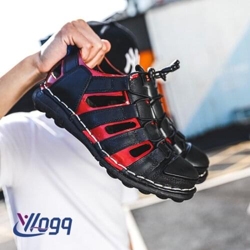 2021New Summer Mens Sandals Outdoor Casual Shoes Genuine Leather Non-slip Sneakers Wrapped Toe Beach Designer Sandal Men Shoes