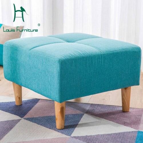 Louis Fashion Living Room Sofas Modern Single Creative Leisure Fabric Stool Simple Modern Lazy Chair