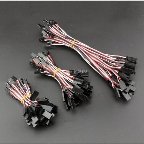 10pcs/lot FUTABA Servo Extension Cable Line 30 Core 60 Core 6cm 10cm 20cm 30cm 60cm 90cm Extension Line