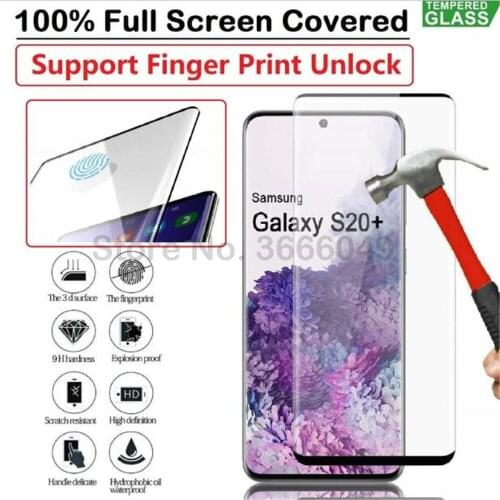 For samsung galaxy s20 ultra plus protective glass screen protector s20 ultra s20plus tempered glass 3D film