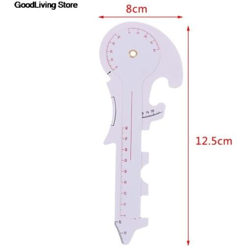 1Pcs 0-80mm Measure Optical Vernier PD Ruler Pupil Distance Meter Eye Ophthalmic Tool PVC Plastic PD meter