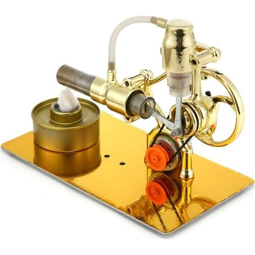 1pc Mini Hot Air Stirling Engine Motor Model DIY Educational Toys Steam Heat Model Kit For Kids Craft Ornament