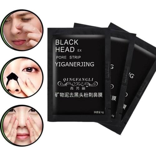10Pcs/Set Mineral Mud Nose Mask Blackhead Remover Deep Pore Cleansing Nose Strips Mineral Mud Pore Strip Deep Skin Care Products