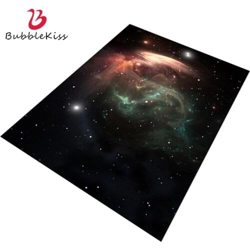 Bubble Kiss 3D Carpets For Living Room Galaxy Stars Pattern Rug Creative Coffee Table Decoration Home Anti Slip Large Floor Mats