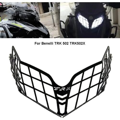 For Benelli TRK502 TRK 502 Motorcycle Parts Accessories Headlight Guard Protector Grille Covers