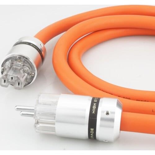 Audiocrast HI-End P113 5N OFC Pure Copper European standard Power Connector EU Schuko Power Cord HIFI