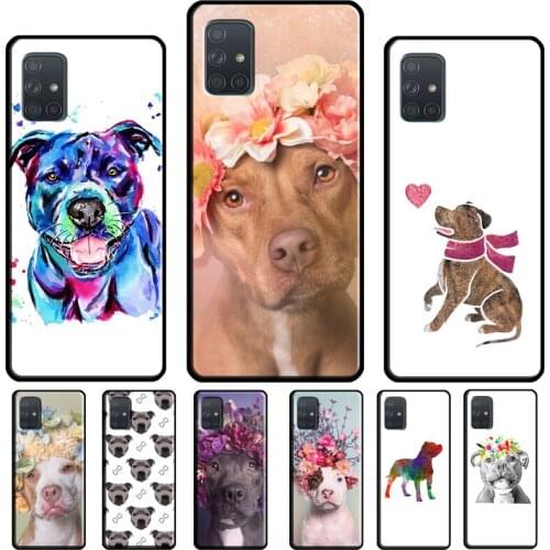 Staffordshire Bull Terrier Staffy dog For Samsung Galaxy A72 A32 A12 A51 A71 A01 A02S A20e A21S A50 A70 A40 A42 A52 Phone Case