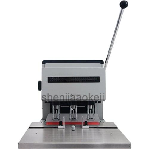 Electric three-hole drilling machine financial document binding machine electric ticket file drilling machine porous 220-240v1pc