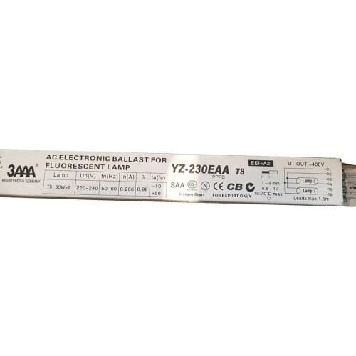 3AAA YZ-230EAA 220V T8 30Wx2 Fluorescent Lamp Electronic Electronic Ballasts Lighting Starter