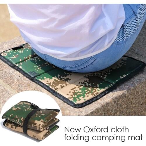 Fuwatacchi Oxford Cloth Folding Camping Mat Portable Outdoor Waterproof Foam Cushion Beach Pad Anti-dirty Hiking Small Cushion
