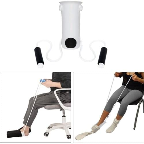 Flexible Sock Stocking Aid Easy on Off Pulling Assist Device Put on Your Sock Without Bending White Sock Assist Slider