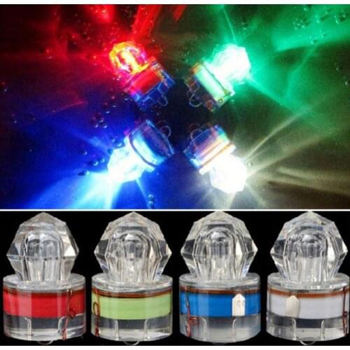 Deep Sea Diamond Shape Underwater LED Fishing Light Squid Strobe Bait Lure Tool Outdoor Sports Supplies Fishing Accessories