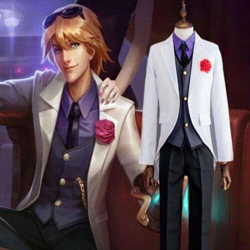 Game LOL Cosplay Costumes The Prodigal Explorer Ezreal Cosplay Costume Uniforms Halloween Party EZ Cosplay Costume