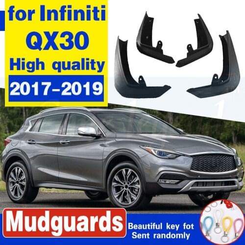Set Molded Car Mud Flaps For Infiniti QX30 2016 2017 2018 2019 Mudflaps Splash Guards Mud Flap Mudguards Fender Car Accessories