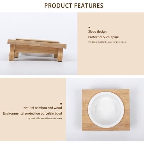 Anti-slip Porcelain Material Feeder For Pet Dogs Pet Feeder Pet Products Durable Pet Bowl Large Capacity