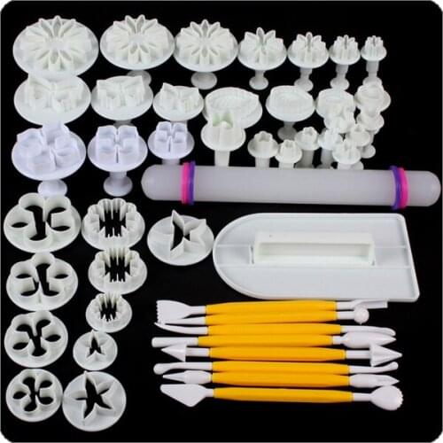 20set 46pcs Kitchen DIY Tools Decorating Cake Pastry Plunger Cutters Home Cooking Tools Sets Mixed Fondant