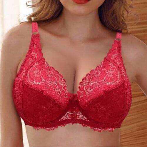 Summer Ultrathin Lace Bra Sexy Bras for Women Plus Size Bra Push Up Bralette Female Lingerie E F Cup Brassiere Lady Underwear